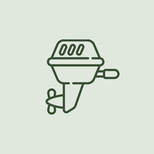 Load image into Gallery viewer, 14 ft Aluminum boats with 9.9 HP Hand Till Yamaha Motor